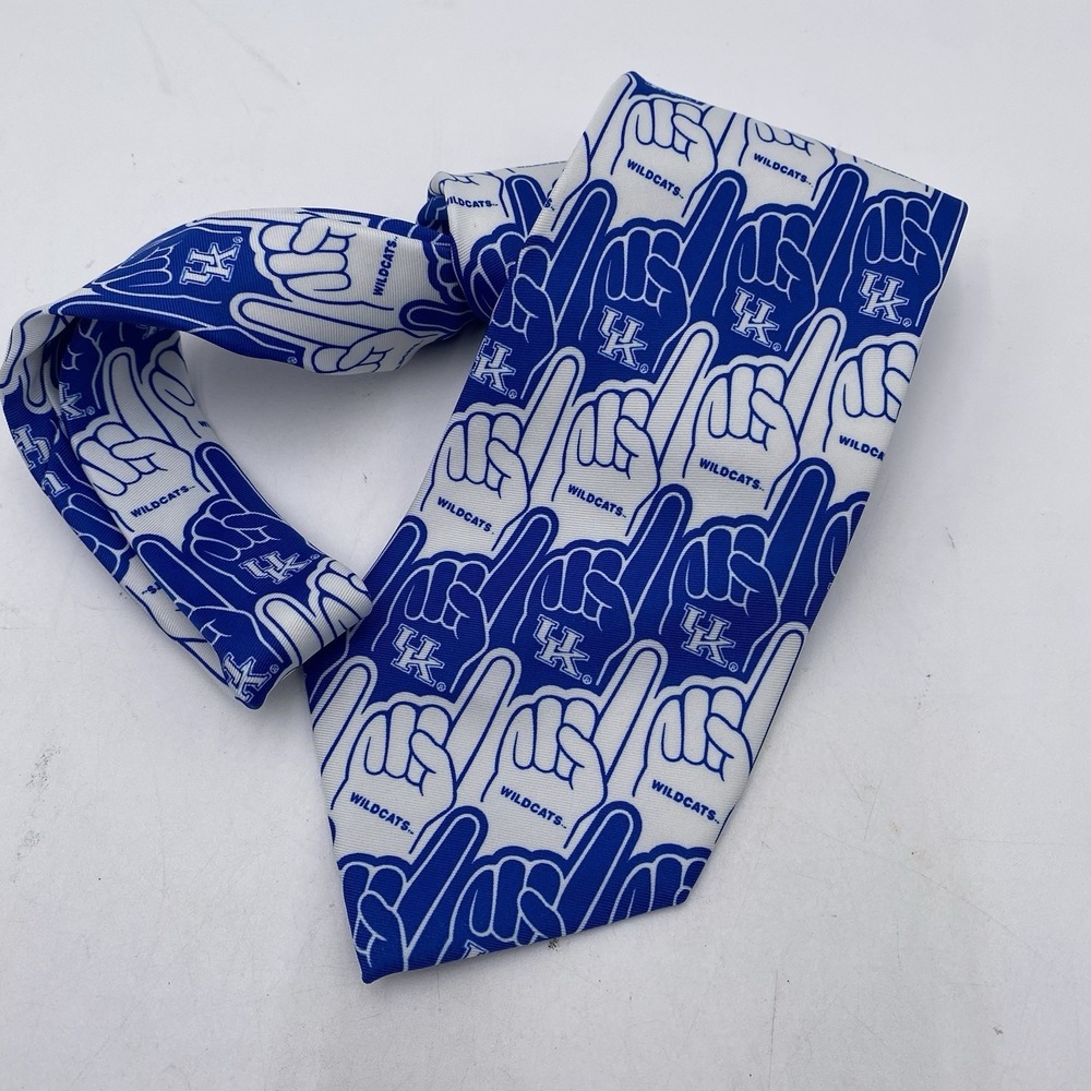 University of Kentucky Wildcats Necktie Blue White 58 x 4 inches No1 Foam Finger